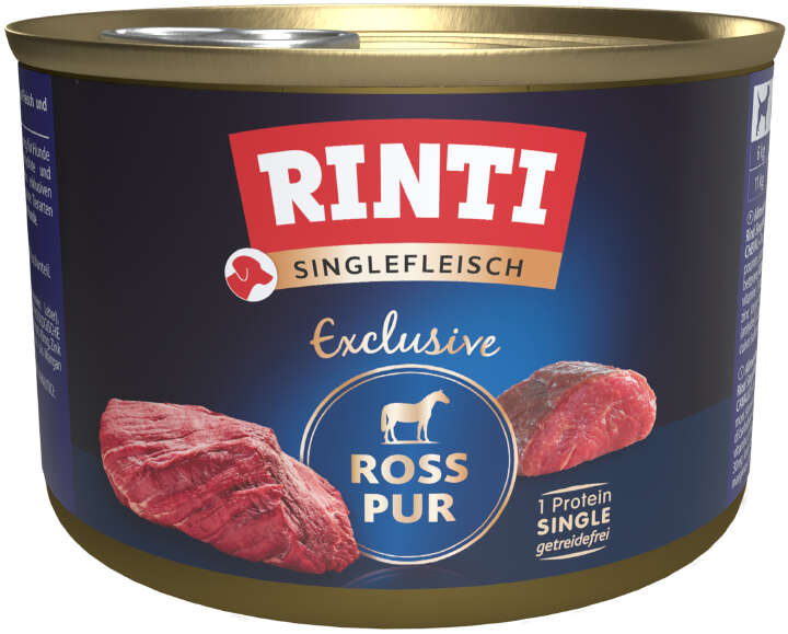 RINTI Hunde-Nassfutter Singlefleisch Exclusive Ross Pur